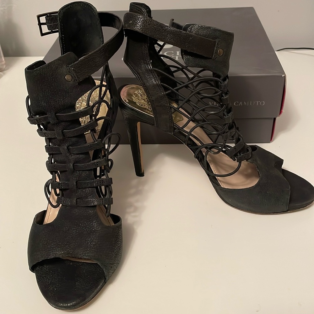 Vince Camuto strappy high heels size 8
